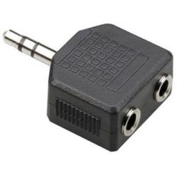 Adaptador de audio Jack 3.5mm macho a 2 female jack 3.5mm 