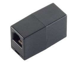 Adaptador RJ45 Hembra-Hembra Cat 6 (8 hilos)