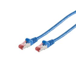 Cable de red RJ45 1m Cat 6a S/FTP PIMF y LSZH 500MHz azul