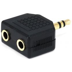 Adaptador de audio Jack 3.5mm macho a 2 female jack 3.5mm 