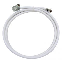 Chicote Coaxial SK2000plus Cu/Cu F” Compressão - F” rápido PROEasyF 1,5 m Branco Televes