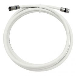 Extensão coaxial F macho - IEC fêmea Branco 3m Televes