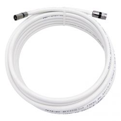 Extensão coaxial F macho - IEC fêmea Branco 5m Televes