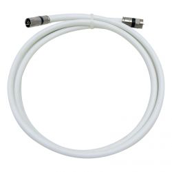 Cable lead compression F - FEM. IEC WHITE 1.5m Televes