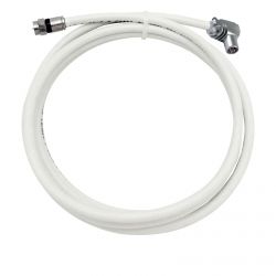 Extensão coaxial F macho - PROEasyF IEC fêmea Branco 3m Televes