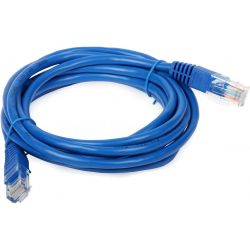 Réseau RJ45 3m câble Cat 6a SFTP PIMF LSZH 500MHz bleu