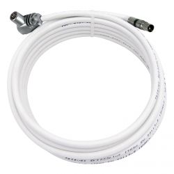 Extensor coaxial macho IEC - PROEasyF IEC fêmea Branco 5m Televes