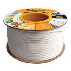 Bobina de madera 500m cable coaxial SK2000plus Blanco Televes