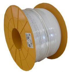 Bobina de plástico 250m cable coaxial SK2000plus Blanco Televes