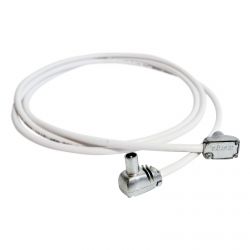 Prolongador coaxial IEC PROEasyF macho - hembra Blanco 1.5m Televes