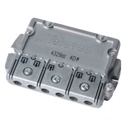 4-way splitter 5-2400MHz 9/7.5dB EasyF Televes