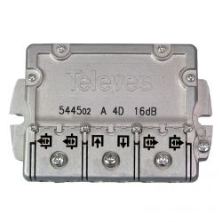 Conector Derivador 5-2400MHz EasyF 4 saídas 16dB tipo A Televes