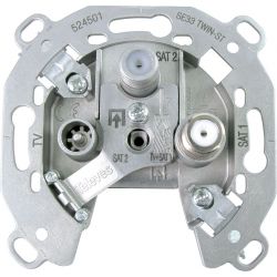 Terminal socket 3 connectors TV/FM-SAT1-SAT Televes