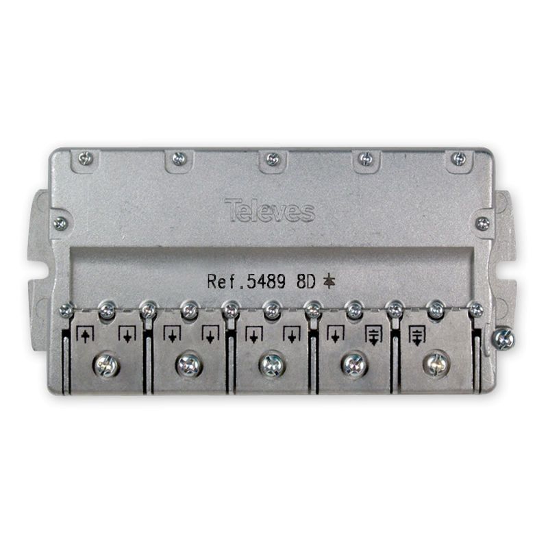 Repartidor EasyF 8 direcciones 5-2400MHz 14/16dB Televes