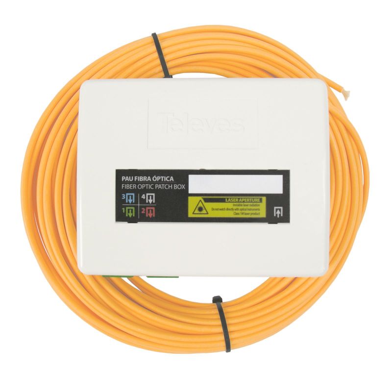 Fiber optic PAU 4 Outputs SC/APC 4 Fiber 15m Televes