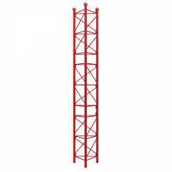 Section intermédiaire renforcée tourelle galvanisée à chaud de 3m série 450 Rouge Televes