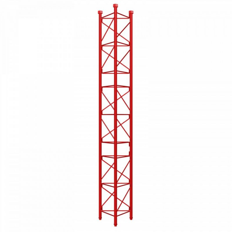 Section intermédiaire renforcée tourelle galvanisée à chaud de 3m série 450 Rouge Televes