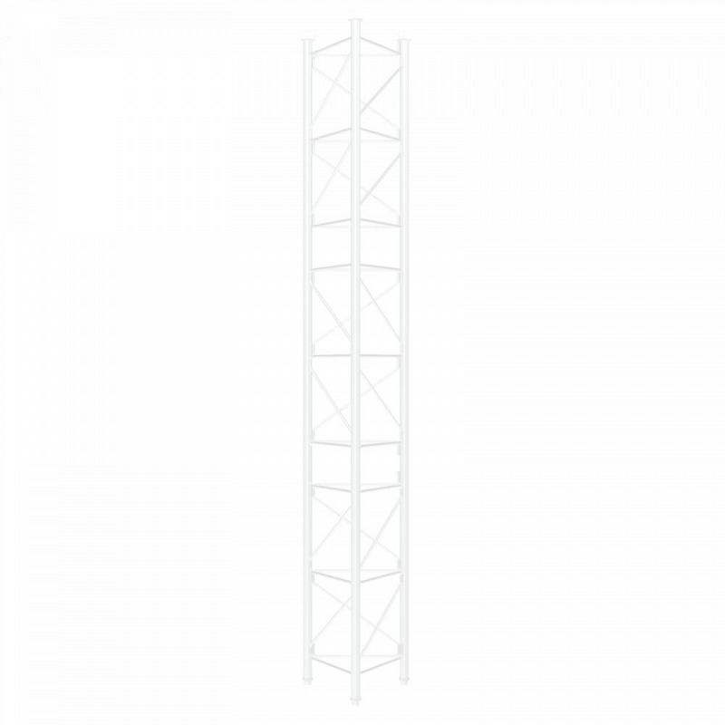 Seção intermediária reforçada Hot galvanizado 3m torre série 450 Branco Televes