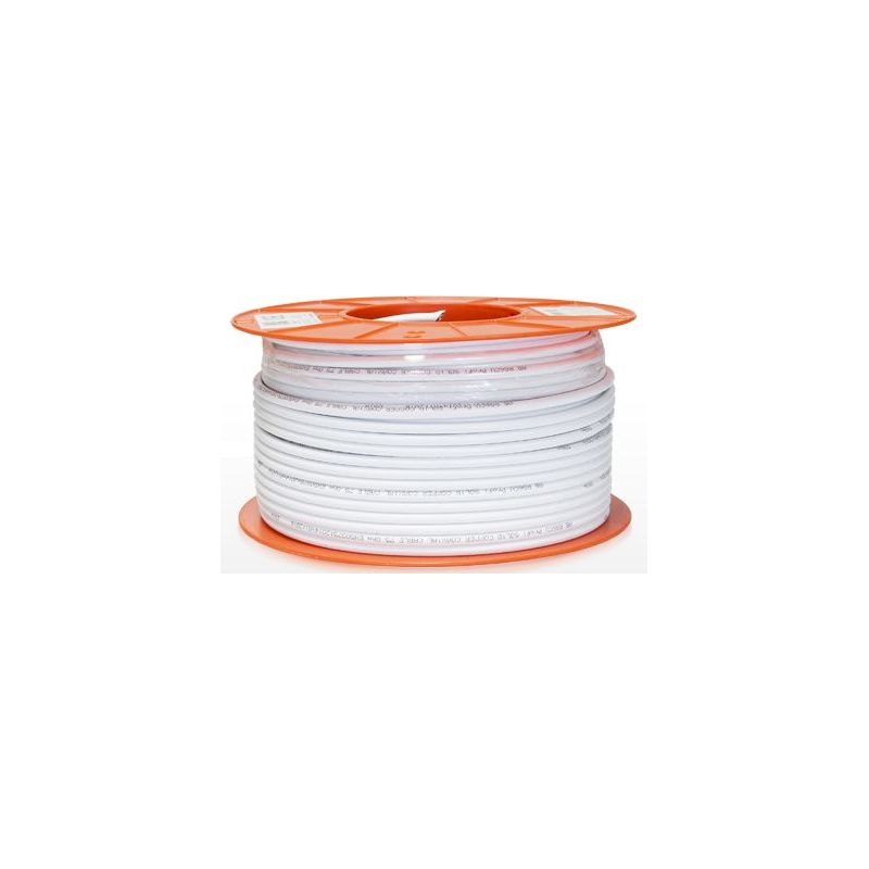 Bobina de 100m cable coaxial malla y vivo de cobre RG6CU 