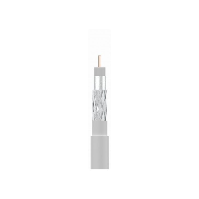 Bobina de madera 500m cable coaxial SK6Fplus Blanco Televes