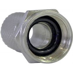 F screw-on connector with ring seal for cables T100plus T100 CXT-1 100uds Televes