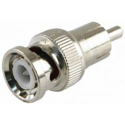 Conector BNC macho a RCA macho