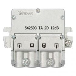 Mini-inverseur connecteur 5-2400 MHz EasyF 2 sorties 12dB type A Televes