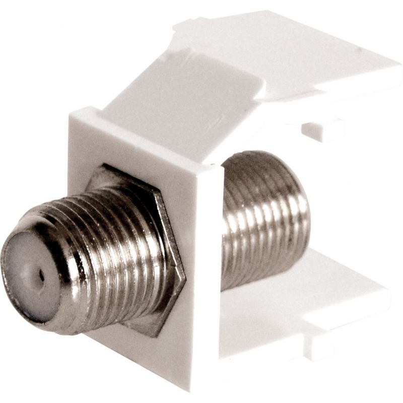 Soporte Adaptador F Hembra - F Hembra con base para RJ45 Televes