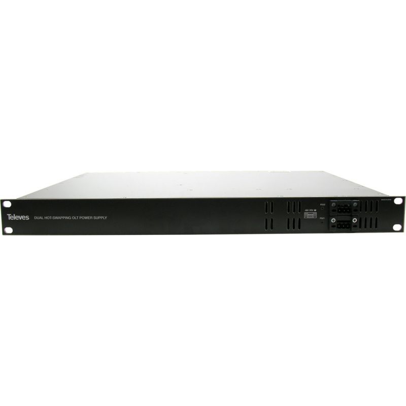 Fonte de Alimentação Dupla -48Vdc para Rack OLT 19" 1U Televes