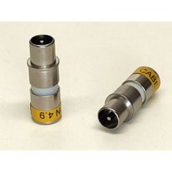 Cabelcon RG6 Compression Connector IEC male 4.9 mm