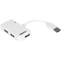 Hub 4 Puertos USB 2.0 Approx blanco Plug & Play