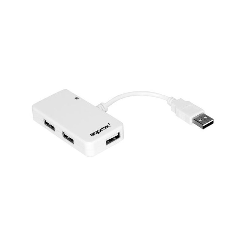 USB 2.0 Hub 4 Ports Approx white Plug & Play