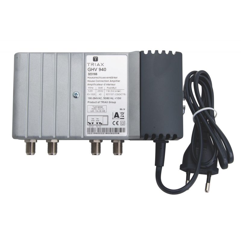 Triax GVH 940 Amplificador GCR 26/32 dB 47-1006 MHz G40dB