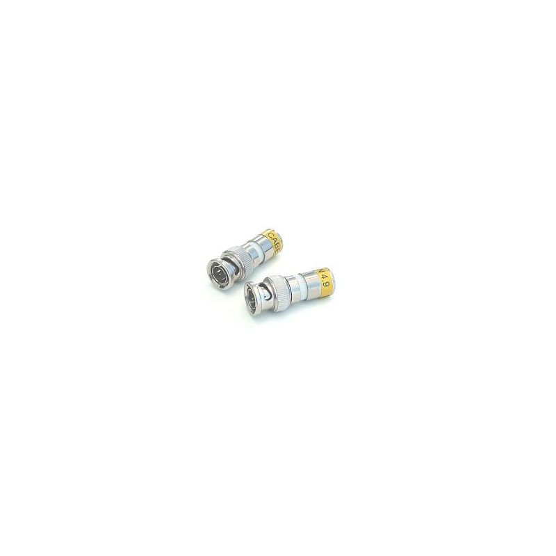 Conector compresión Cabelcon RG6 BNC Macho ﻿4.9 mm