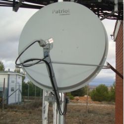 Antena parabólica Patriot 120 centímetros profissional com tecnologia militar, de alta resistência