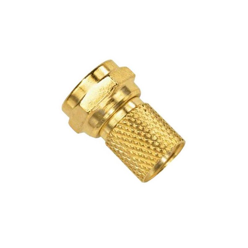 F gold coaxial cable connector for 7mm High Quality