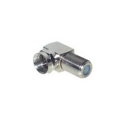 Conector F para cable coaxial de 7mm angulo 90° Alta calidad