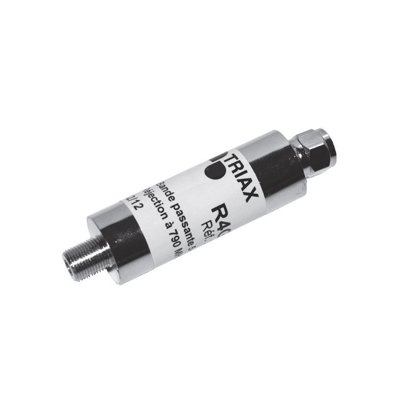 LTE rejection filter. Step 5-774 MHz. 791 MHz Rejection -40dB. Triax 058 R4G