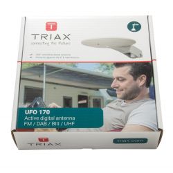 Triax UFO 170 LTE 700 Antena para bandas externas FM+VHF+UHF (C48) (G28 dB)