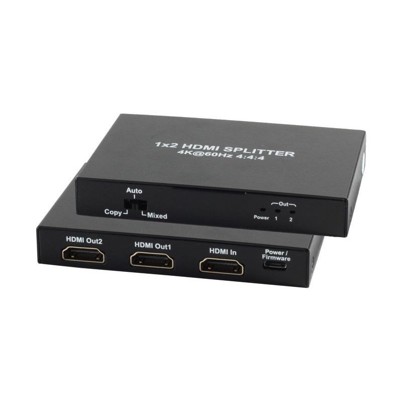 Distribuidor Splitter HDMI 1x2 (1 entrada 2 salidas). 4K2K 60Hz