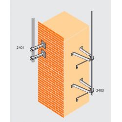 L” Mast bracket + U-bolt” 300mm