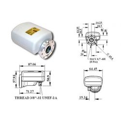 Invacom 0.3 dB Single 1 salida LNB universal Foco Centrado