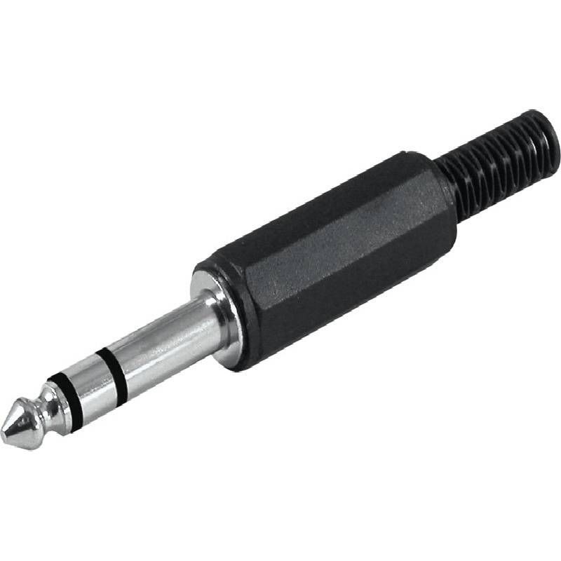 Connecteur jack stéréo mâle 6.3mm pour souder