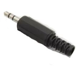 Conector Jack macho stereo 3.5mm para soldar