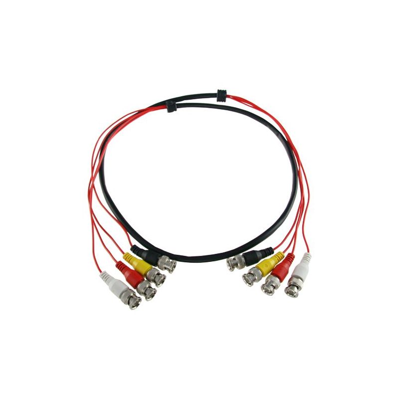 BNC4-45 - Prepared multiple cable, Male BNC to male BNC, 4…