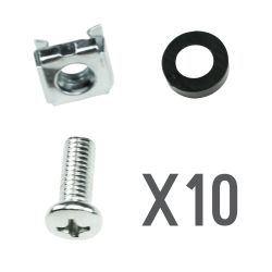 CN-M6 - Screws, Rack mountable, Metric M6, 10 units, Nut,…