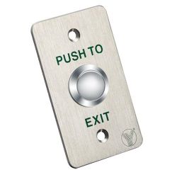 PBK-810B - Door release button, Double function: NO/NC, Flush or…