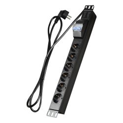 PDU-6PN - Toma de corriente múltiple, Formato enrackable, 6…