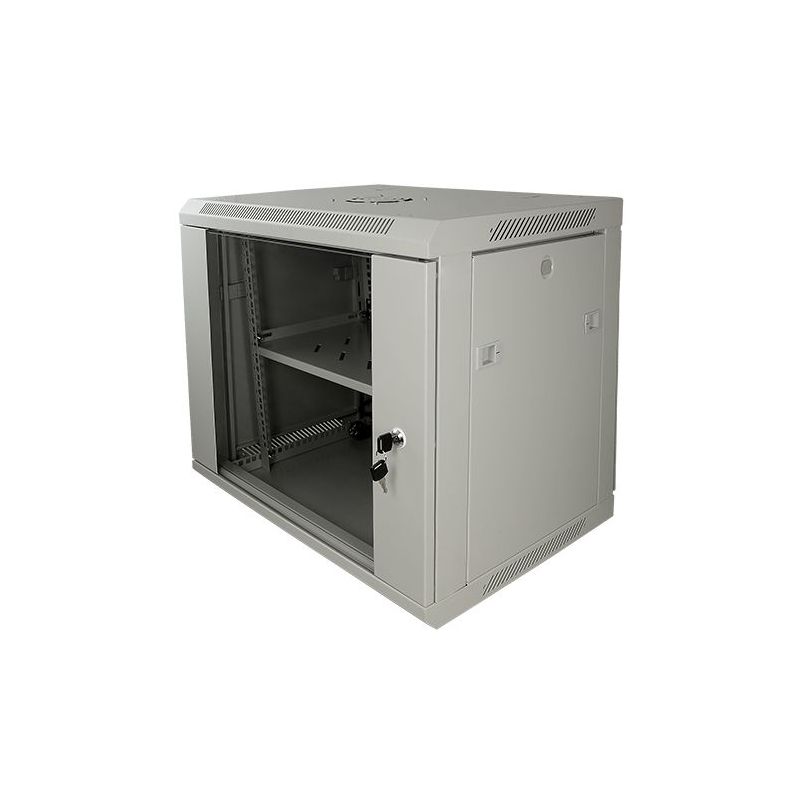 RACK-9UG - Rack cabinet for wall, Up to 9U rack of 19", Up to 100…