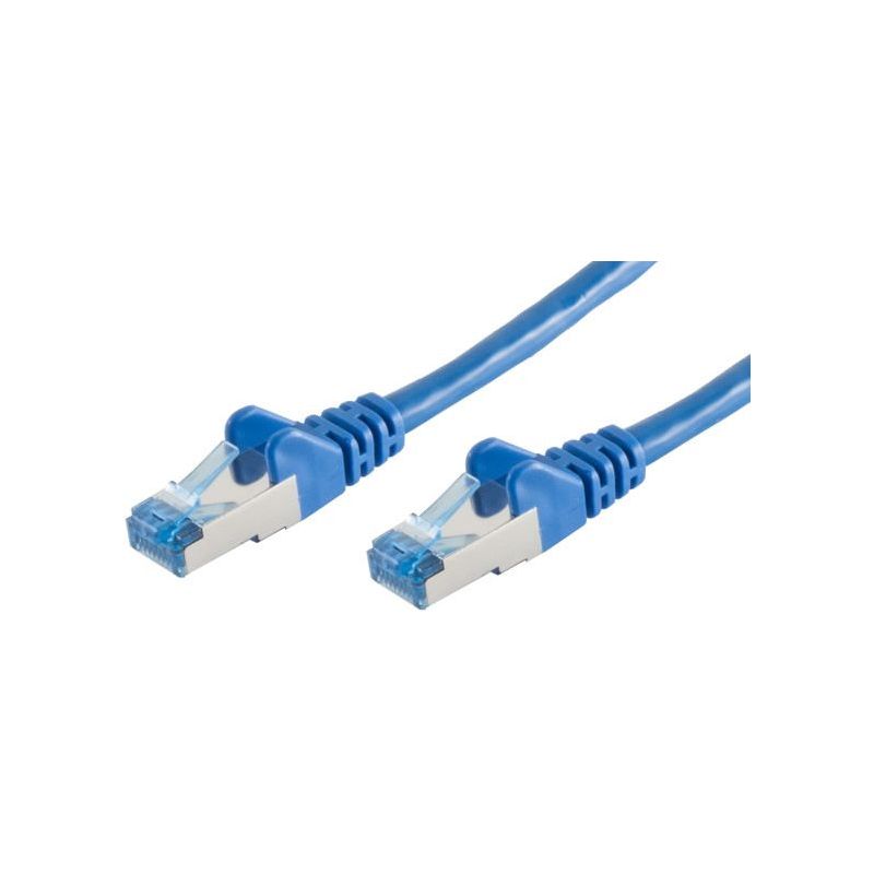 Patch cable Cat6A FTP 0.5m Blue